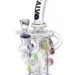 Bong Big Eye Recycler Purple 26 Cm Calvoglass