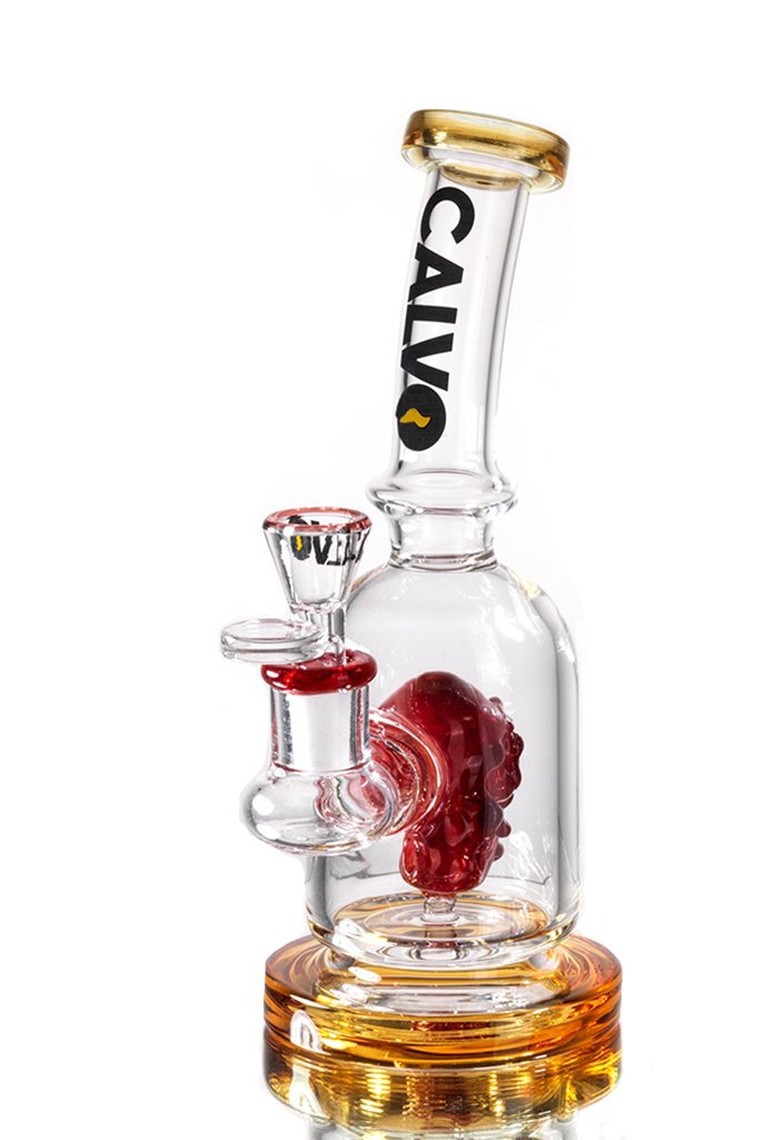 CG-35 (1) Bong Space Opera Rig Ambar 22 cm Calvo Glass